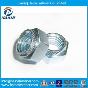 Customized blue plated carbon steel clinch nuts